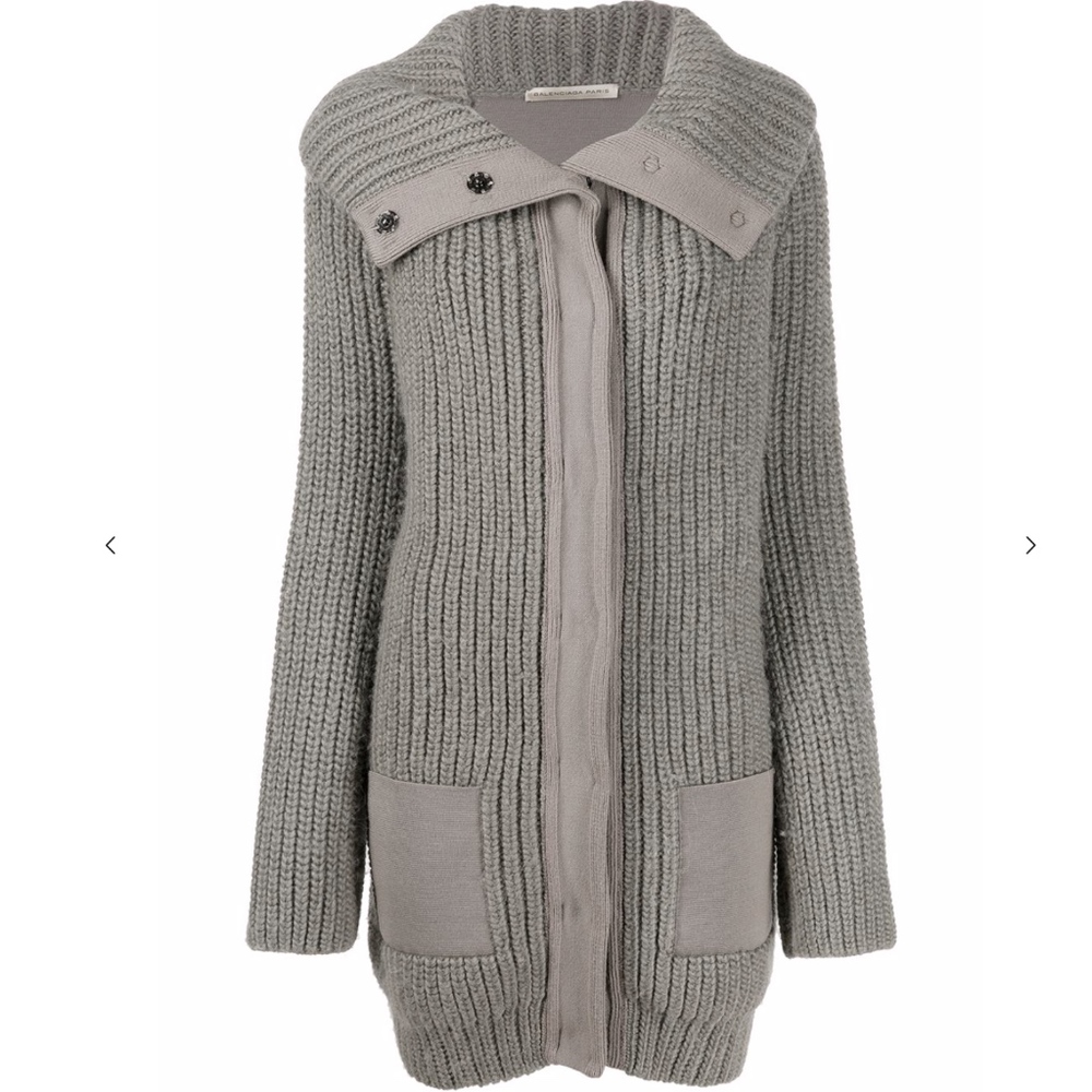BALENCIAGA Chunky Sweater Coat - Picture 1 of 8